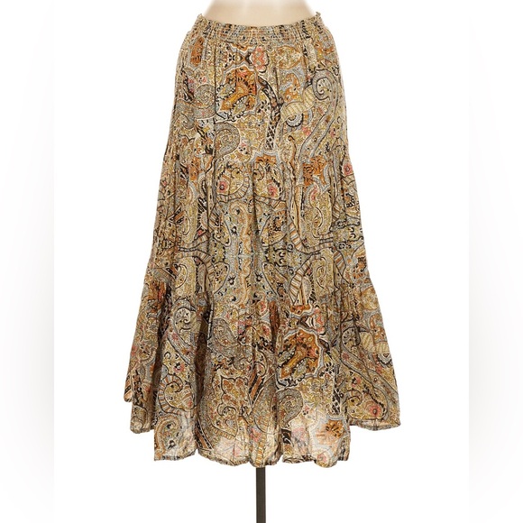 Cleobella Tali Midi Skirt in Kaleidoscope Size Medium - Picture 3 of 6